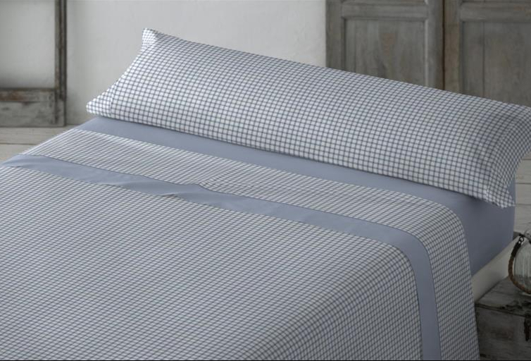 JUEGO DE SABANAS DE CORALINA GOBIL AZUL PARA CAMA DE 150 CMS